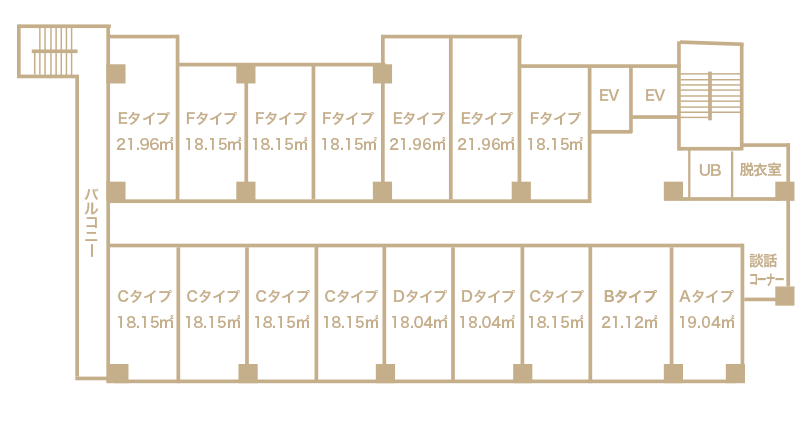 ２F～４F間取り